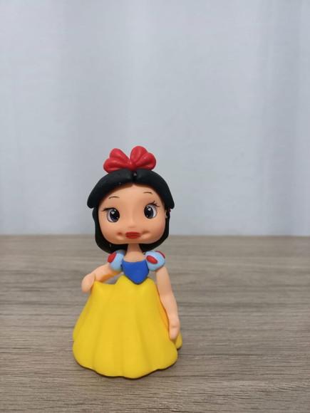 05 Unidades Aplique Branca de Neve em Biscuit