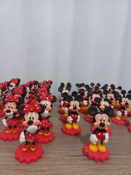 10 Unidades Aplique de Biscuit Minnie e Mickey