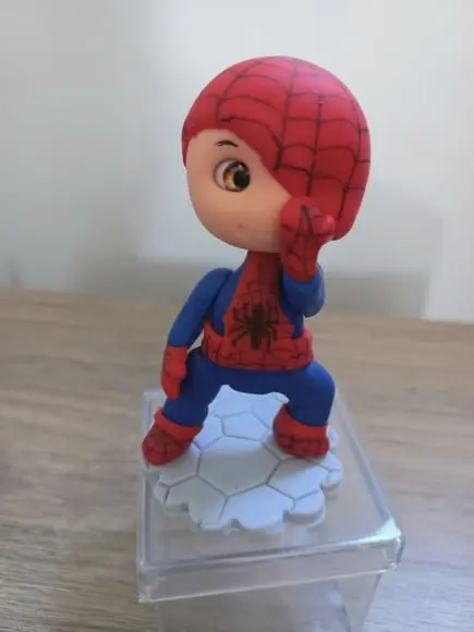 05 Apliques Homem Aranha em Biscuit
