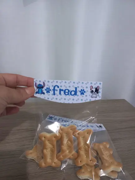 50 Lapelas Personalizadas com Saquinhos 10x14cm