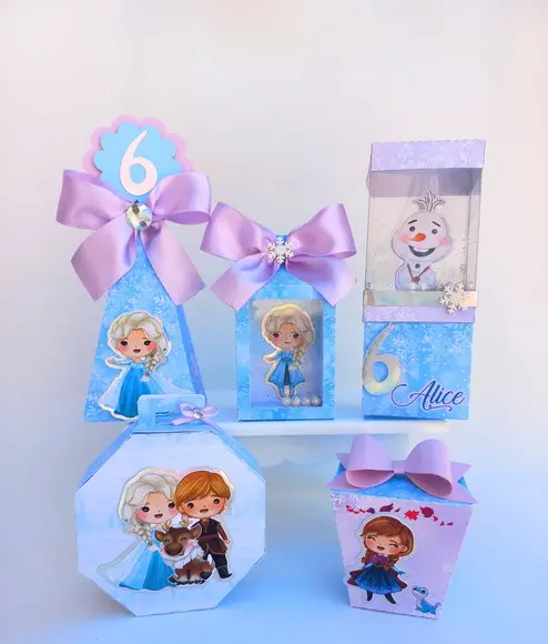 Kit Personalizados Frozen Luxo - 20 Peças