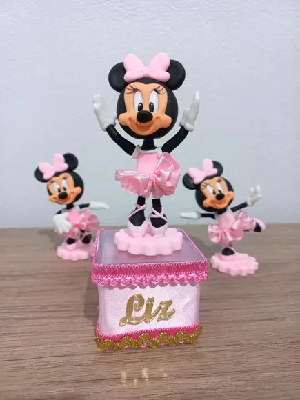 Personalizados Luxo Minnie Bailarina