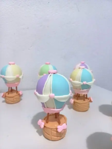 05 Unidades Balão de Ar em Biscuit -