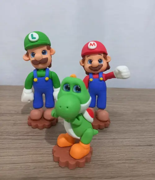 05 Unidades Aplique Super Mario em Biscuit