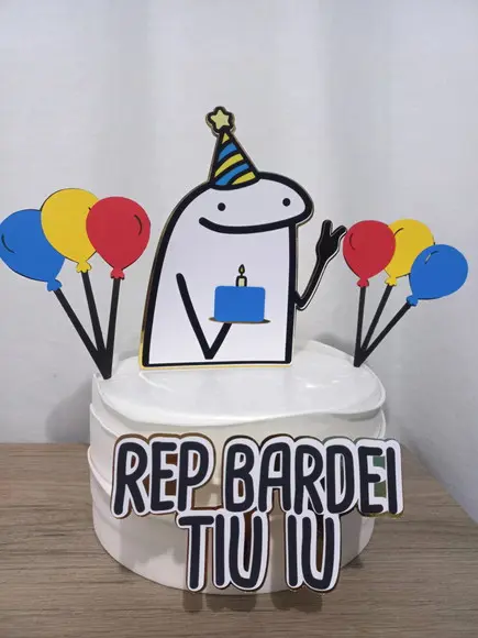 Topo de Bolo Flork -repbardeituiu