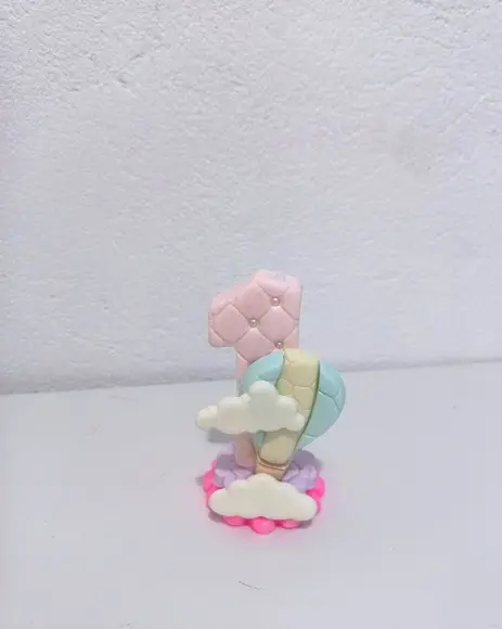 Vela em Biscuit Tema Balão de Ar