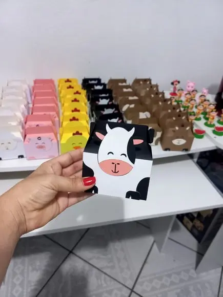 10 Unidades Caixinha Maletinha Fazendinha
