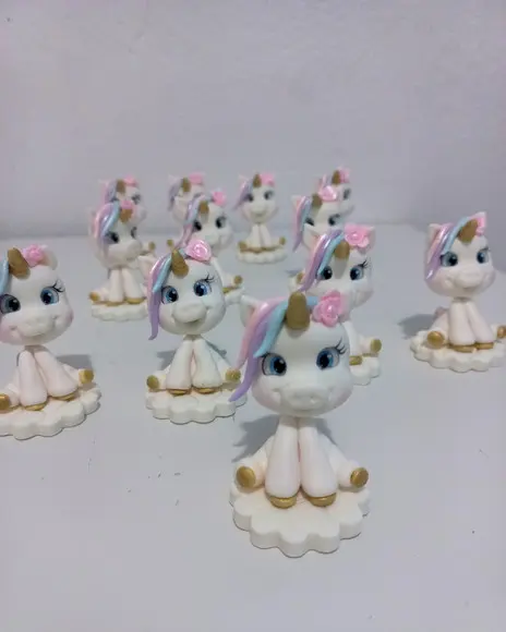 20 Aplique em Biscuit Unicornio