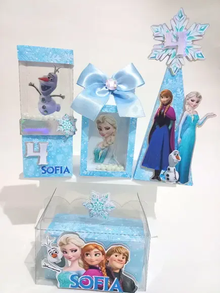 Kit Personalizados Frozen Luxo - 10 Peças