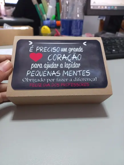 05 Caixinha para 06 Brigadeiros - Dia dos Professores