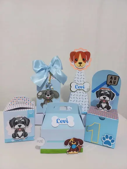 Kit Personalizados Cachorrinhos - 10 Itens