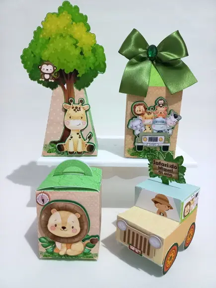 Kit Personalizados Safari - 20 Peças