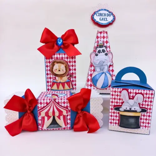 Kit Personalizados Circo -classico 30 Peças