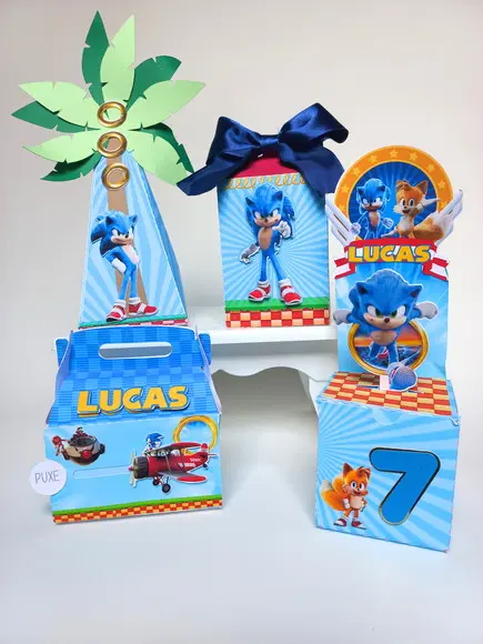 Kit Personalizados Sonic- 10 Itens