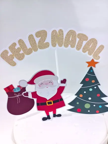 Kit 10 Topos de Bolos Natalinos Sortidos
