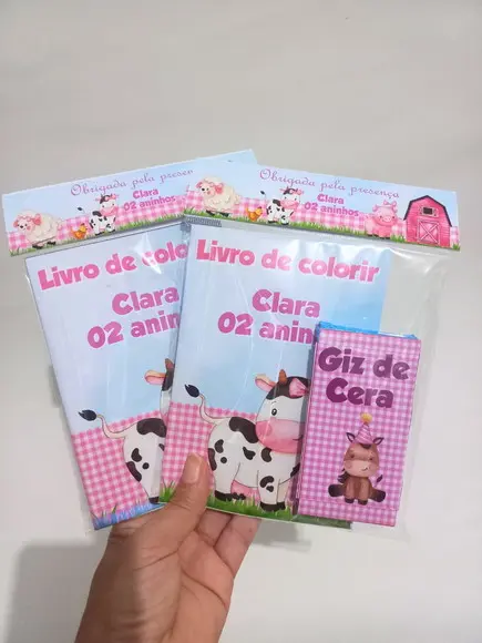 10 Unidades Livro de Colorir Fazendinha
