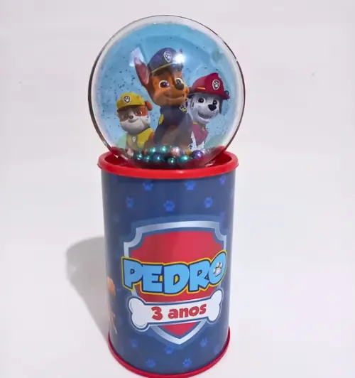 05 Unidades Cofrinho Personalizado Shaker - Patrulha Canina