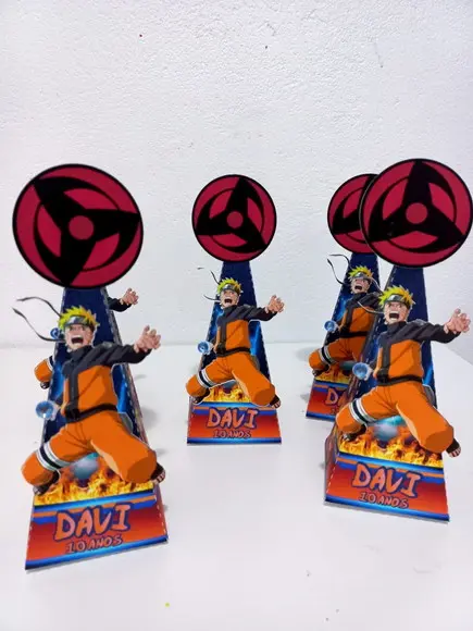 10 Unidades Caixa Cone (pirâmide) Naruto