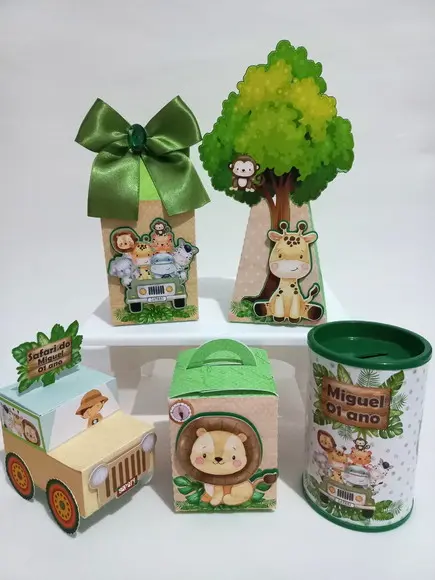 Kit Personalizados Safari Clássico 25 Peças