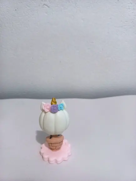 10 Aplique em Biscuit Balão de Ar Unicórnio