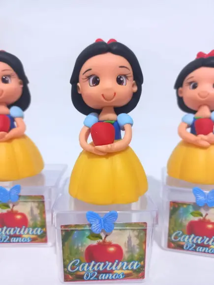 05 Caixinhas Acrílica Branca de Neve