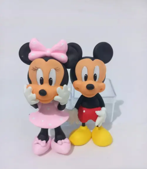 10 Unidades Mickey Minnie 11 cm em Biscuit