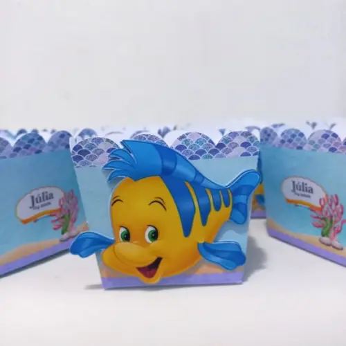 10 Unidades Cachepot Pequena Sereia 3d