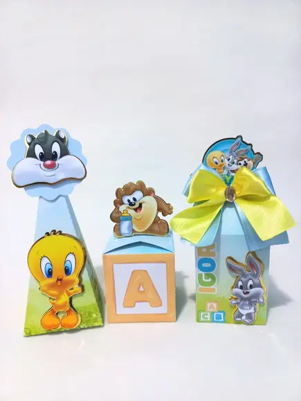 20 Unidades Kit Personalizados Looney Tunes Baby
