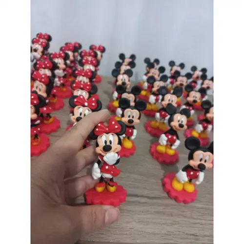 50 Unidades Aplique de Biscuit Minnie e Mickey