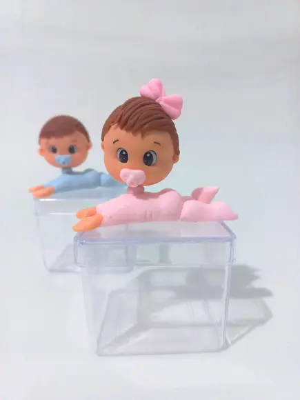 10 Apliques Bebê em Biscuit