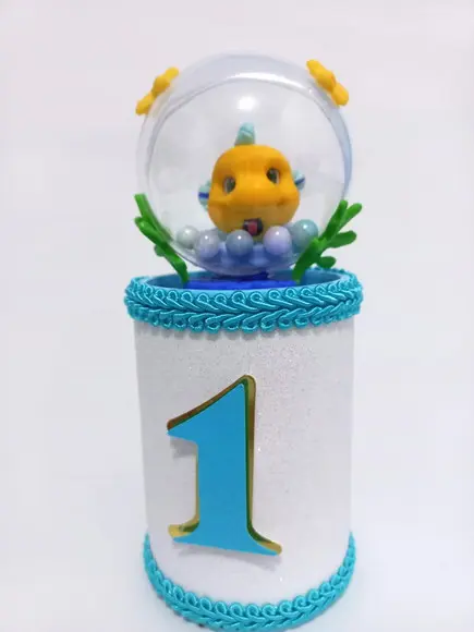 05 Unidades Cofrinho Luxo Linguado a Pequena Sereia