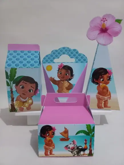 10 Unidades Kit Personalizado Moana- Fast