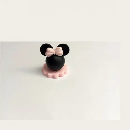 20 Aplique Cabeça Minnie em Biscuit