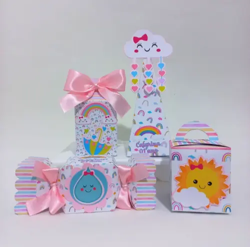 Kit Personalizados Chuva de Amor Clássico 10 Peças