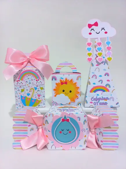 Kit Personalizados Chuva de Amor Clássico 20 Peças