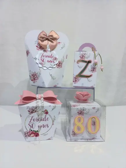 10 Unidades Personalizados 80 Anos