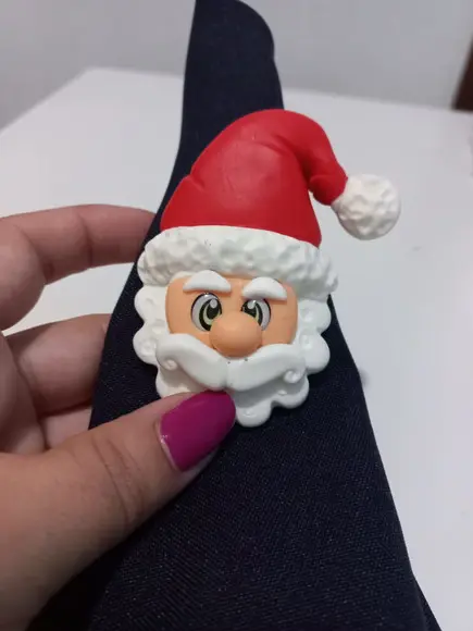 05 Unidades Porta Guardanapo Papai Noel Biscuit