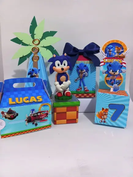 Kit Personalizados Sonic- 34 Itens