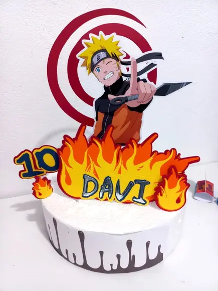 Topo de Bolo Naruto