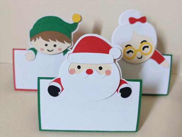 Plaquinhas para Comida - Natal