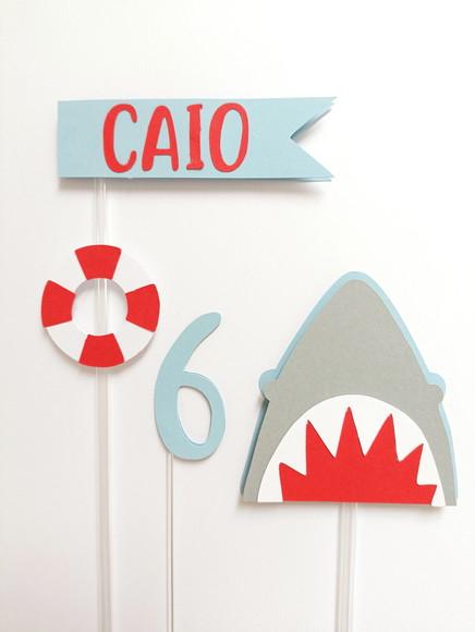 Topo de Bolo - Tubarão