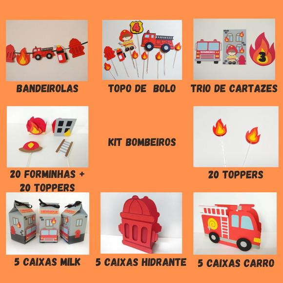 Kit Festa 02 - Festa Bombeiros