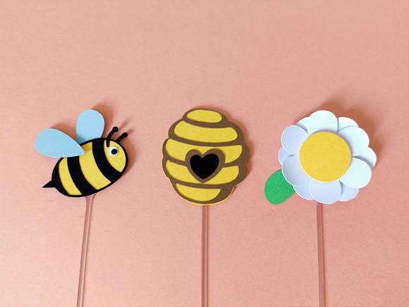 Topper para Docinhos - Abelhinha
