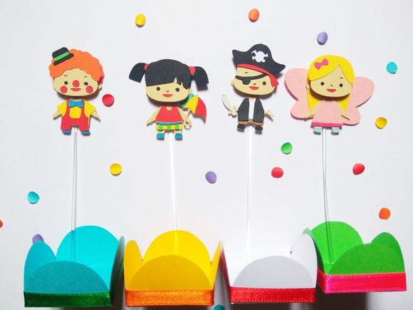 Forminha + topper - Carnaval