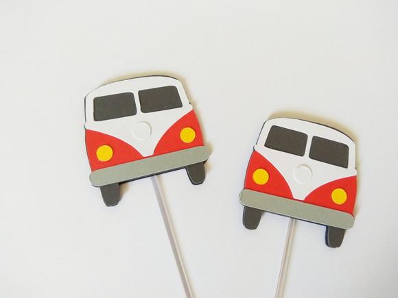 Topper para docinhos Kombi