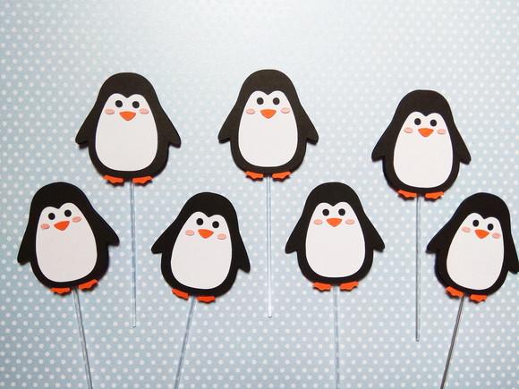 Topper para docinhos - Pinguim