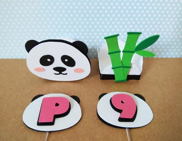 Forminha + topper - Panda
