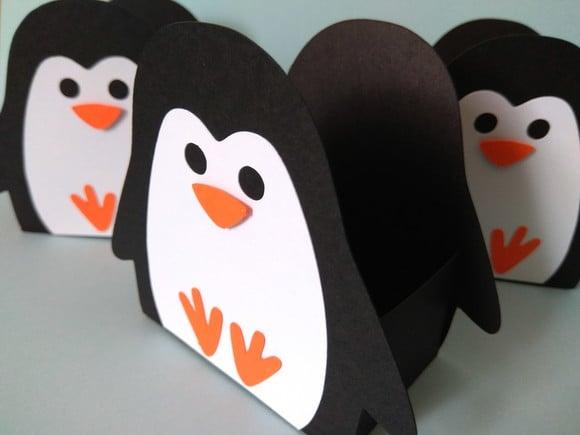 Porta guloseimas Pinguim