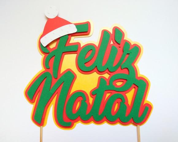 Topo de Bolo - Feliz Natal 02