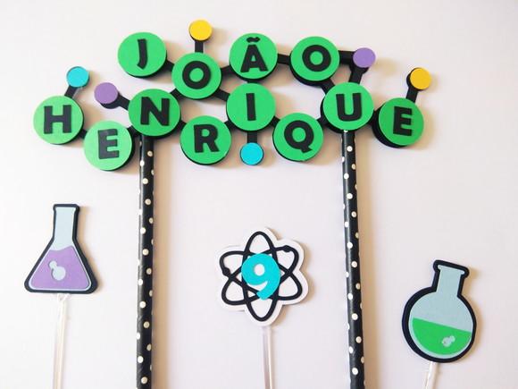 Topo de bolo - Cientista